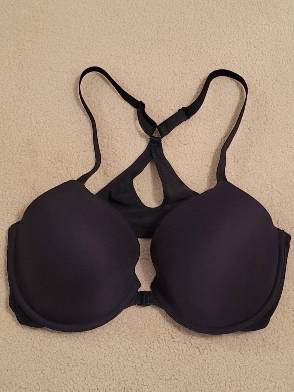 Calvin Klein Black Racerback Underwire Bra, Size 36C